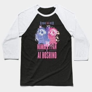 OSHI NO KO: NUMBER 1 FAN OF AI HOSHINO (GRUNGE STYLE) Baseball T-Shirt